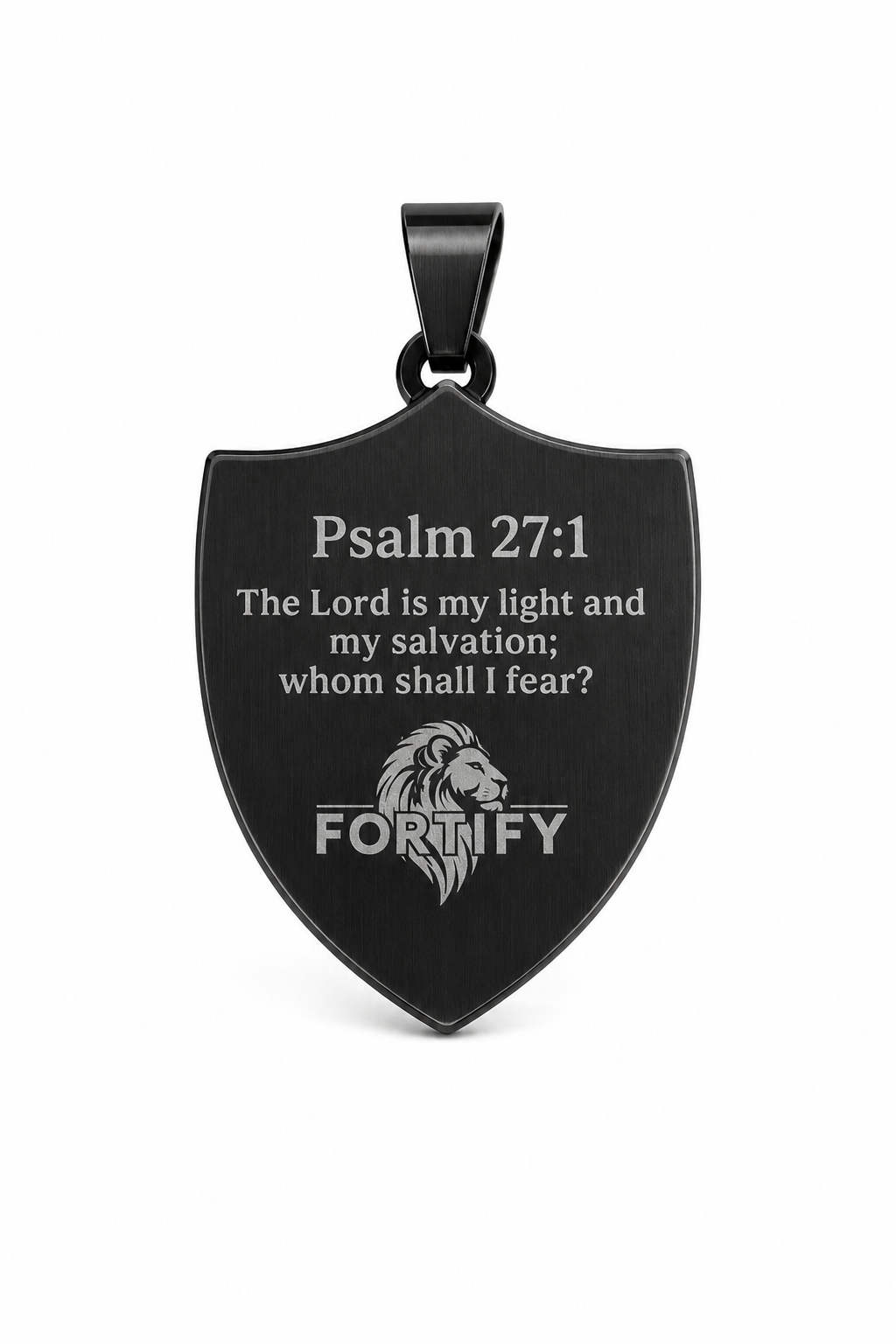 Michael the Archangel Psalm 27:1 Pendant & Chain