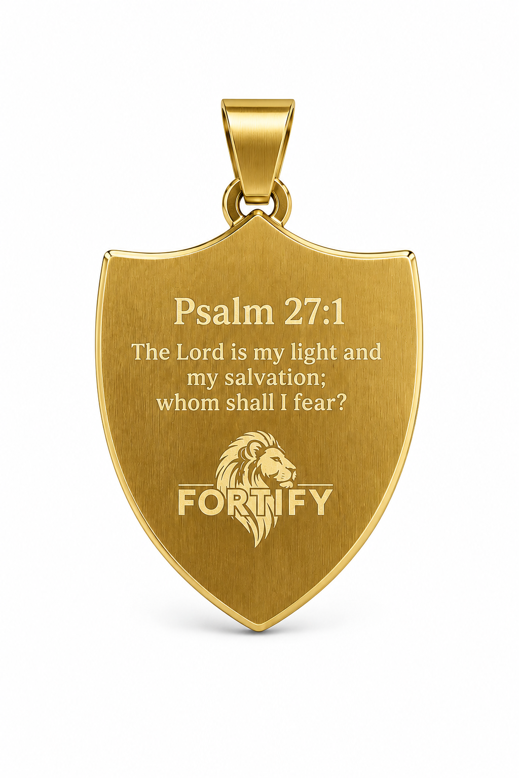Michael the Archangel Psalm 27:1 Pendant & Chain