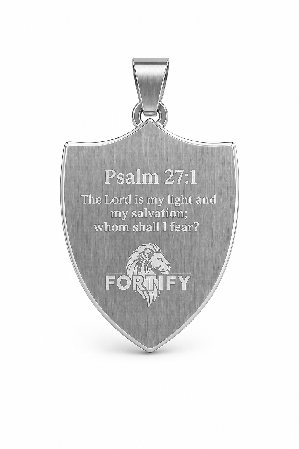 Michael the Archangel Psalm 27:1 Pendant & Chain