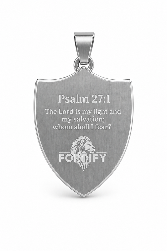Michael the Archangel Psalm 27:1 Pendant & Chain